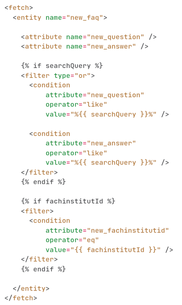 Such-Architektur Visualisierung