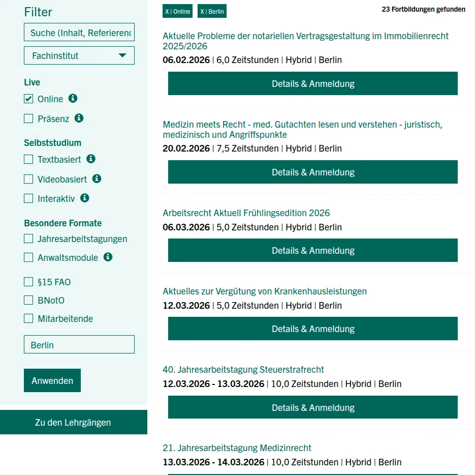 Taxonomie-Filter-System