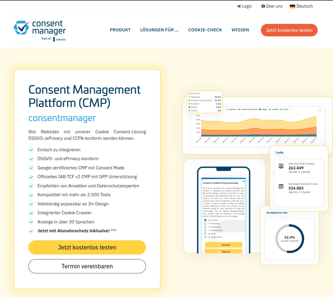 Consent Management Plattform Integration